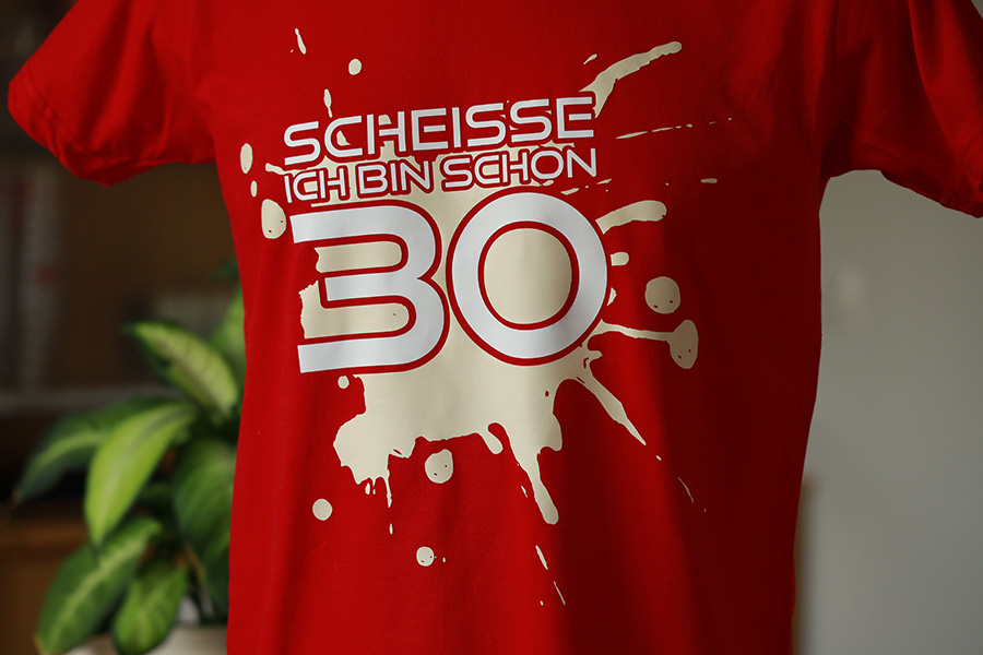 Fun-Shirt für einen 30er